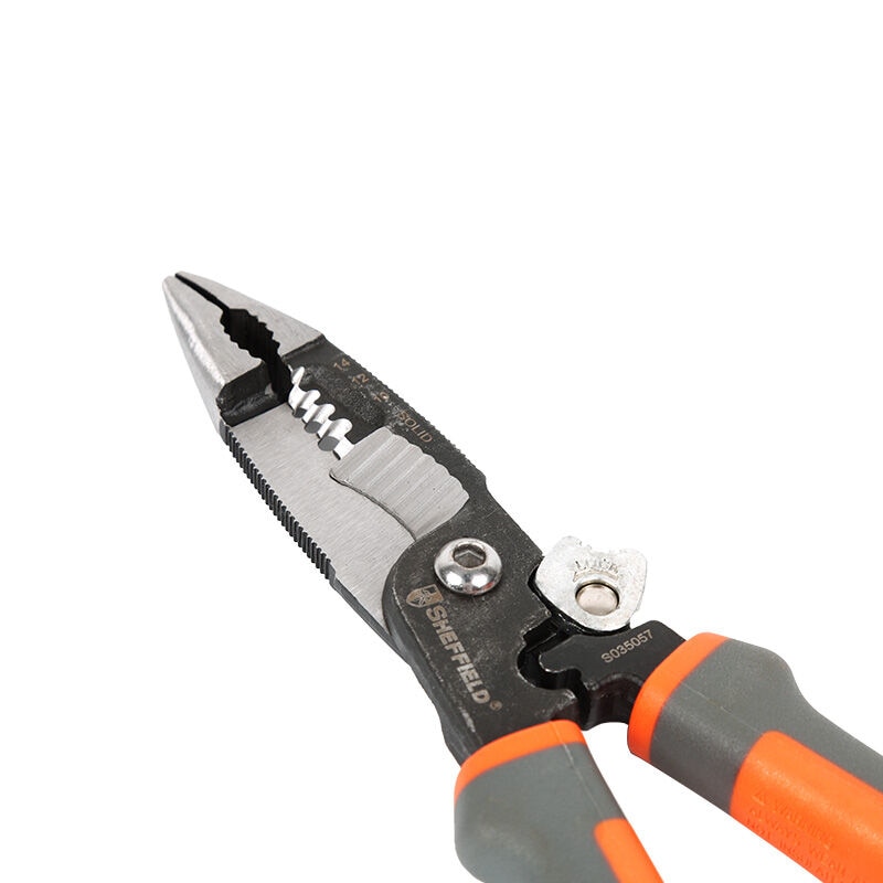 Sheffield 8 tommer 5- i -1 multifunktionel elektriker tang elektrisk nåle næsetang wire stripper crimping 5 in 1 tang