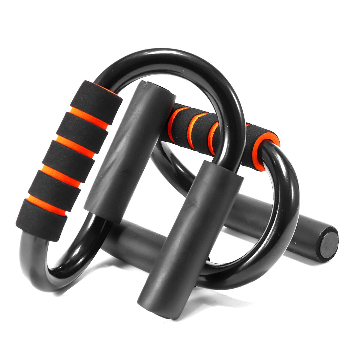 1 par de soportes Push Up de acero al carbono con forma de S, herramientas para hacer ejercicio