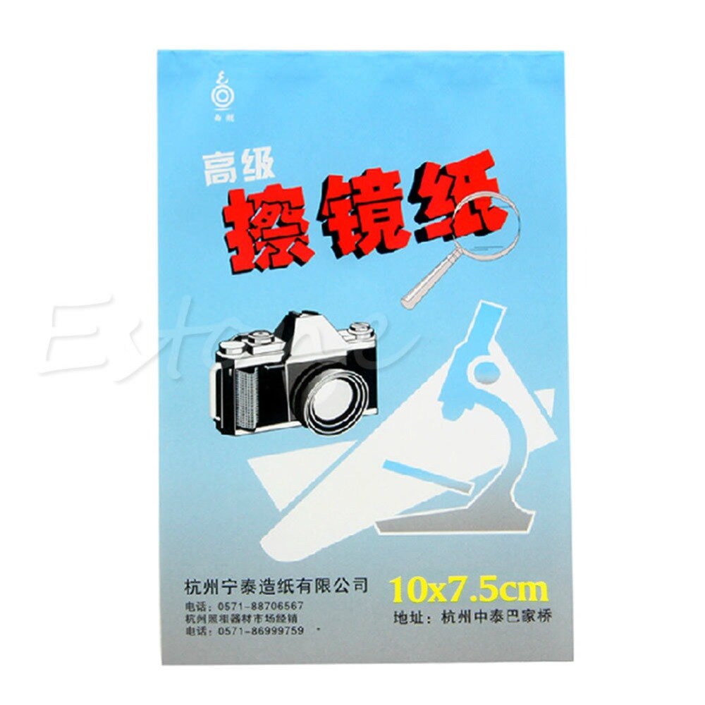 Papel de limpeza do tecido da câmera, lençol macio de 50 folhas, limpeza de tecidos, booklet, 1 peça