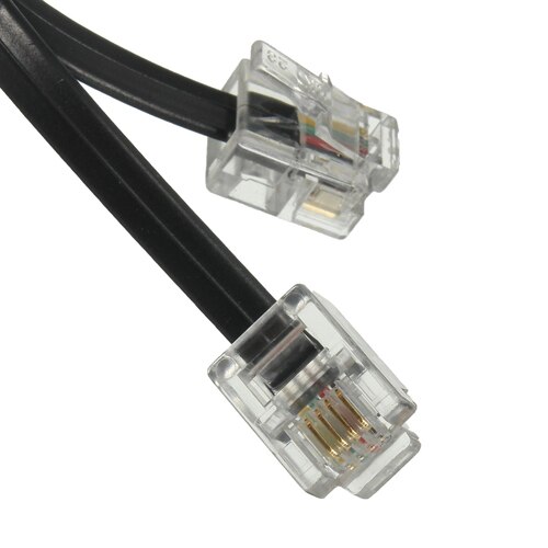 RJ11 6P4C Telephone Cable Cord ADSL Modem 5 Meters