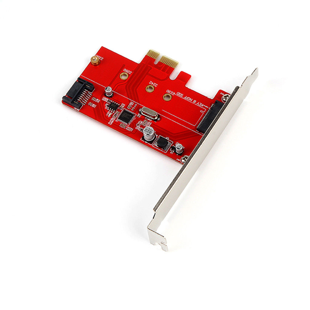 -M.2 Pcie Ssd Pcie 3.0X1 En M.2 Sata Ssd Sata Iii Adapter Card