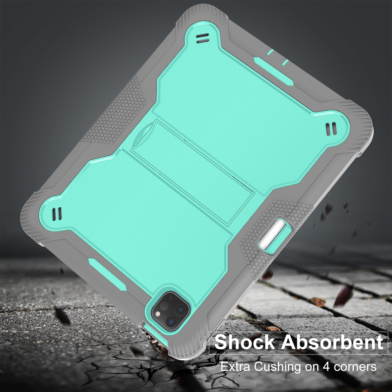 Stødsikkert til ipad air 11 pro 11 3-- lags multifunktionelt cover til air 4 air 5 a2588 a2589 a2591 a 2072 a2316 a2324