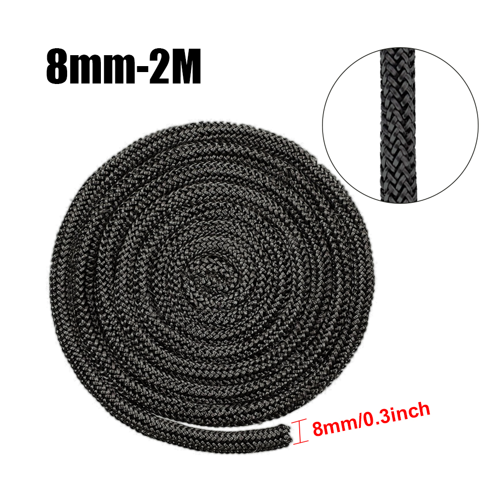 6/8/10/12mm 2M Kamin Abdichtung Seil Dichtung Schnur holz Brennen Herd Tür Fiberglas Hohe Temperatur Abdichtung Seil Ersatz: Gelb