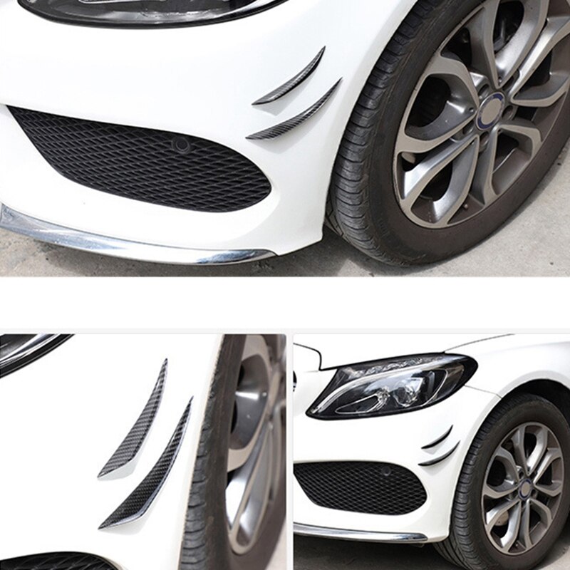 Real Carbon Fiber Front Bumper Side Splitter Spoilers Body Spoiler Voor A1 A3 A4 A5 A6 A7 Tt S3 S5 s6 S4 S7 R-S3 R-S
