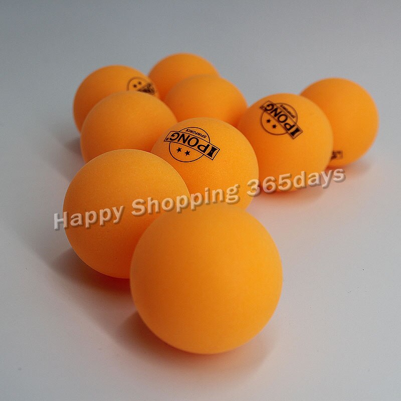 100 Balls IPONG 2-Star Table Tennis Balls (ABS, Orange Color) Training ...