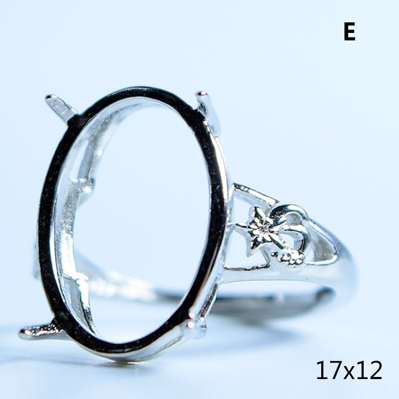 Adjustable Blank Ring Base Fit Glass Cabochons Cameo Setting For Man Woman DIY Ring Jewelry Making Accessories Ring