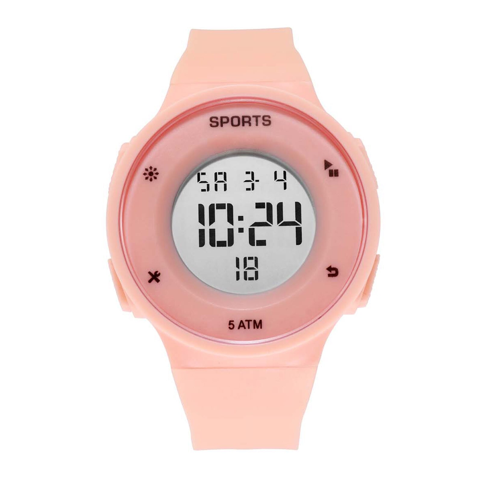 Luxe Mens Digitale Led Horloge Datum Sport Mannen Outdoor Elektronische Horloge Curren Horloge Mannen Часы Мужские Erkek Kol saati: Pink