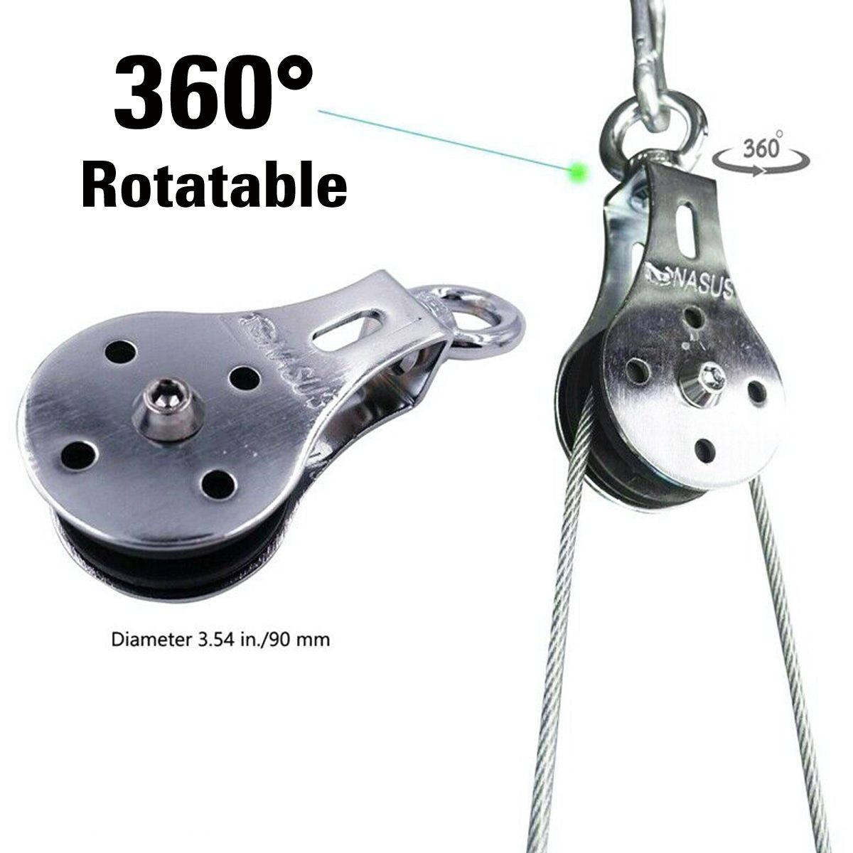 100KG Fitness DIY Pulley Cable Machine Attachment System Arm Biceps Triceps Hand Strength Trainning Home Gym Workout Equipment