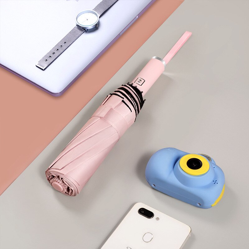 Womens Umbrella Windproof Strong Wind Resistant Men Folding Automatic Chinese 10K Sun And Rain Umbrella For Fish Big Parasol: pink