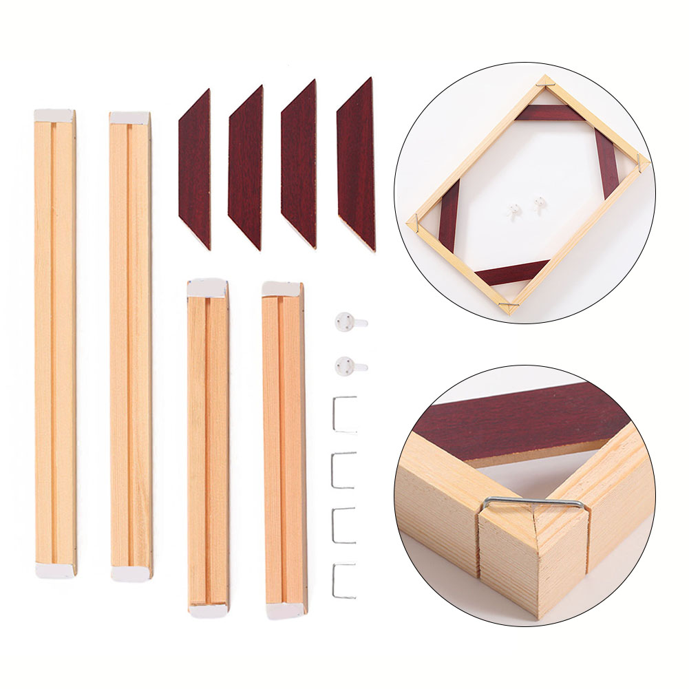 Ramka DIY 40x50cm na obrazy na płótnie Drewniana ramka na zdjęcia Rodzinne artystyczne ramki na obrazy olejne Dekoracja ścienna robić domu