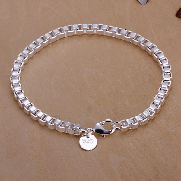 5 Style Bracelet de derniers hommes et femmes chic Bracelet de chaîne en argent pour les femmes bijoux de Punk: Plaqué Argent