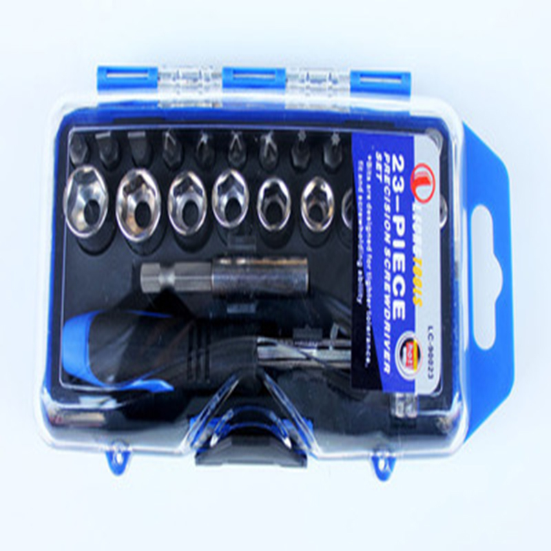 23pcs Adjustable Torque Wrench Fast Auto Repair Repair Tool Ratchet Mechanical Torque Wrench Socket Bit Combination Set