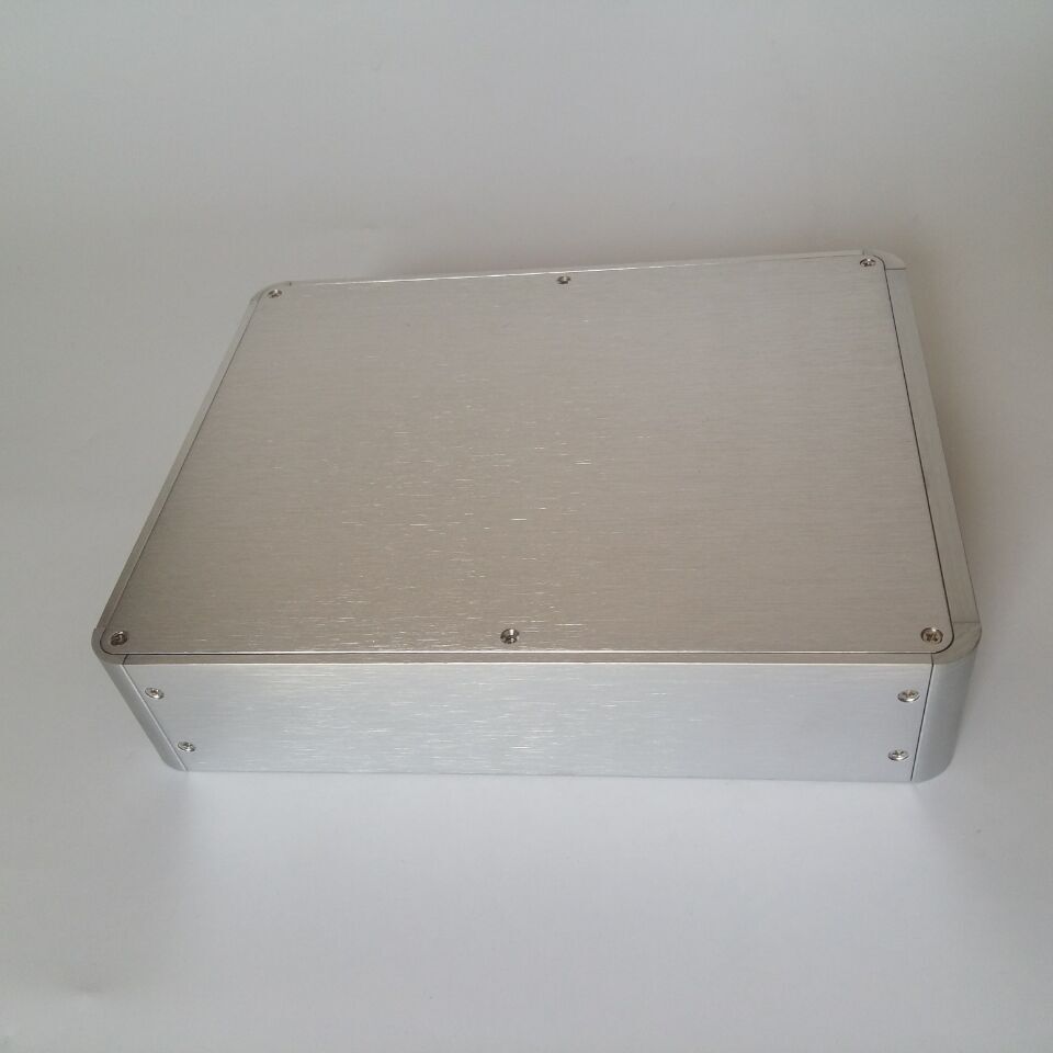 BZ2106C Rounded All Aluminum Enclosure Power Amp Chassis Pre-Amp Case DAC Decoder Housing DIY Shell