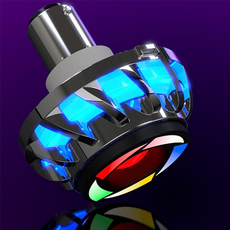 Faro LED de Ojos de Ángel para motocicleta y coche, Mini proyector de luz alta/baja, lámpara DRL con retroiluminación, 30W