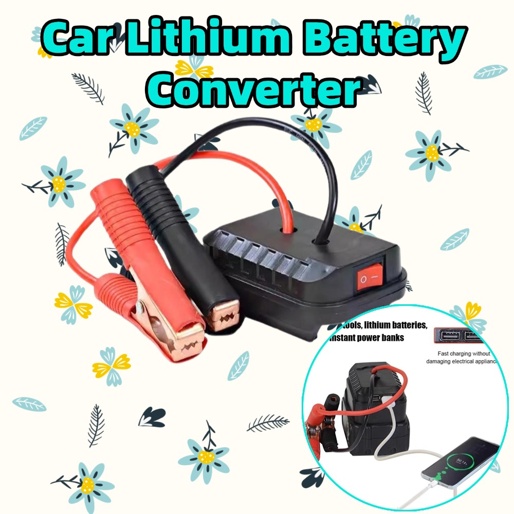 1/3/5pcs Car Lithium Battery Converter Charger Clip Auto Igniter Jump Starter For Makita Booster Cable Adapter Emergency Power