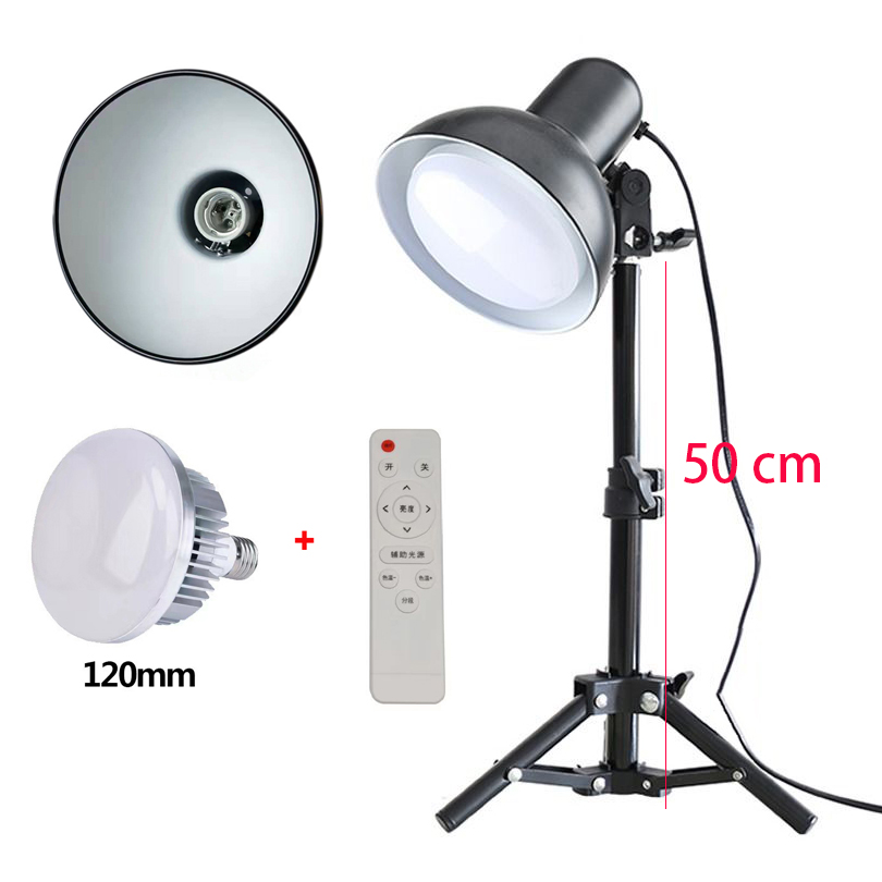 Video Light LED Fill Light Studio Video Light 3200K-5500K Dimmable Bowens Mount Continuous Light Remote Control Video Recording: BROWN