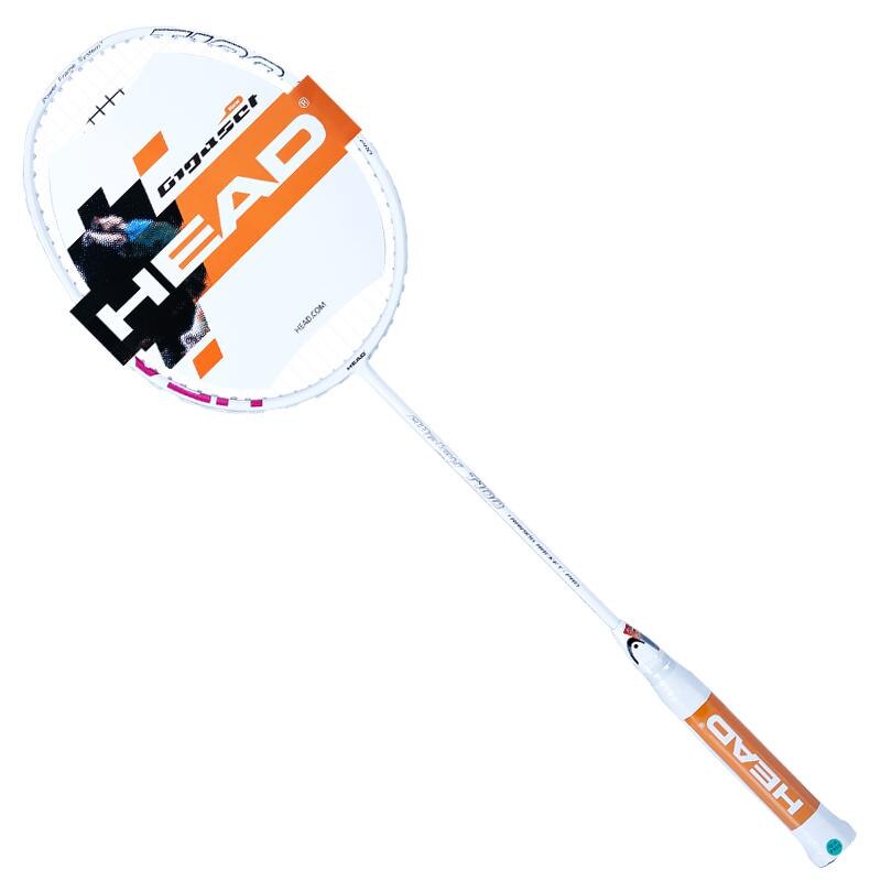 HEAD T100 super light 4U full carbon fiber badminton racket Badminton Racquet Raquette De Badminton: T100 white