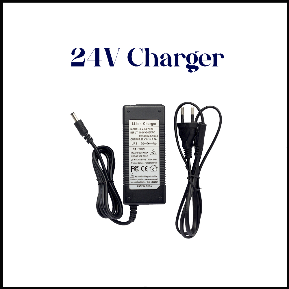 7S4P 24v Lithium Battery Pack 10000mah Electric Bike Ebike Scooter 18650 Lithium Battery with BMS battery 18650 power: 1pc charger