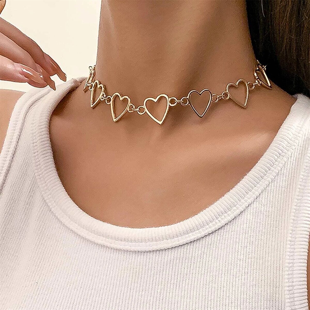 Trendy butterfly tassel necklace hollow collarbone chain simple women's temperament jewelry collares para mujer collares
