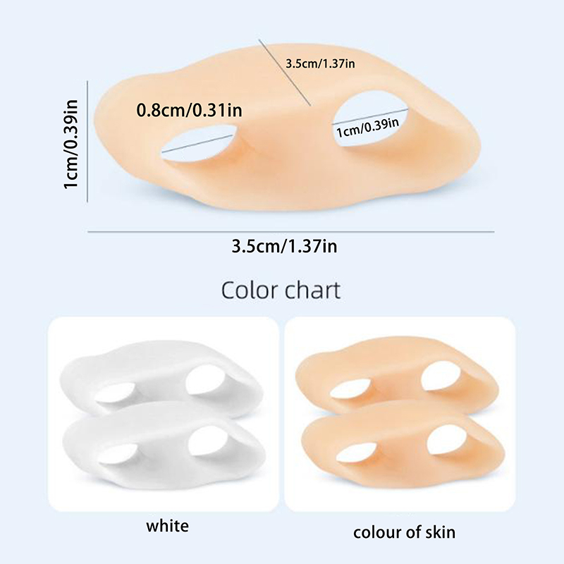 1 para palucha koślawego silikonowy korektor żel pielęgnacja stóp Separator palców u stóp mały palec Protector prostownica do haluksów Pedicure