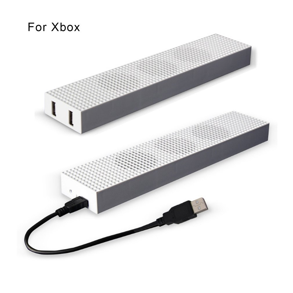 Pour Xbox One S ventilateur de refroidissement avec 2 Ports USB Hub et 3 H/L réglage de la vitesse ventilateurs de refroidissement refroidisseur pour Xbox One Console de jeu mince