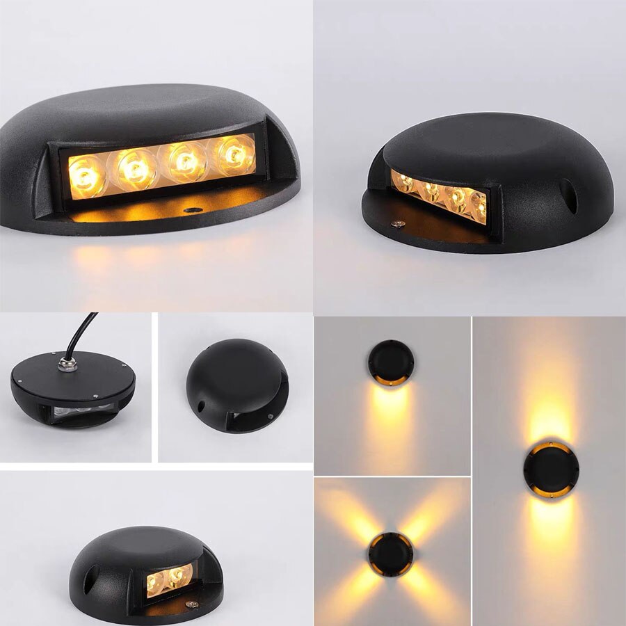 LED In-ground Light Outdoor Waterproof Buried Lights Underground Floor Lamps Yard Landscape Street Light Garden Step Spotlights