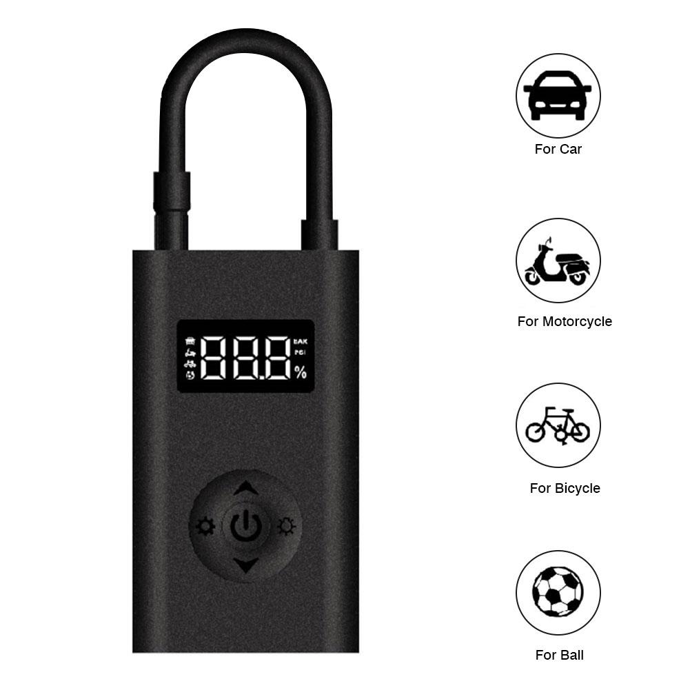 Compresseur d'air portatif pour pneus de moto, Mini pompe à Air portable, 150 Psi, pour pneus de moto, batterie externe avec LED écrans et lampe de poche Sos: Default Title