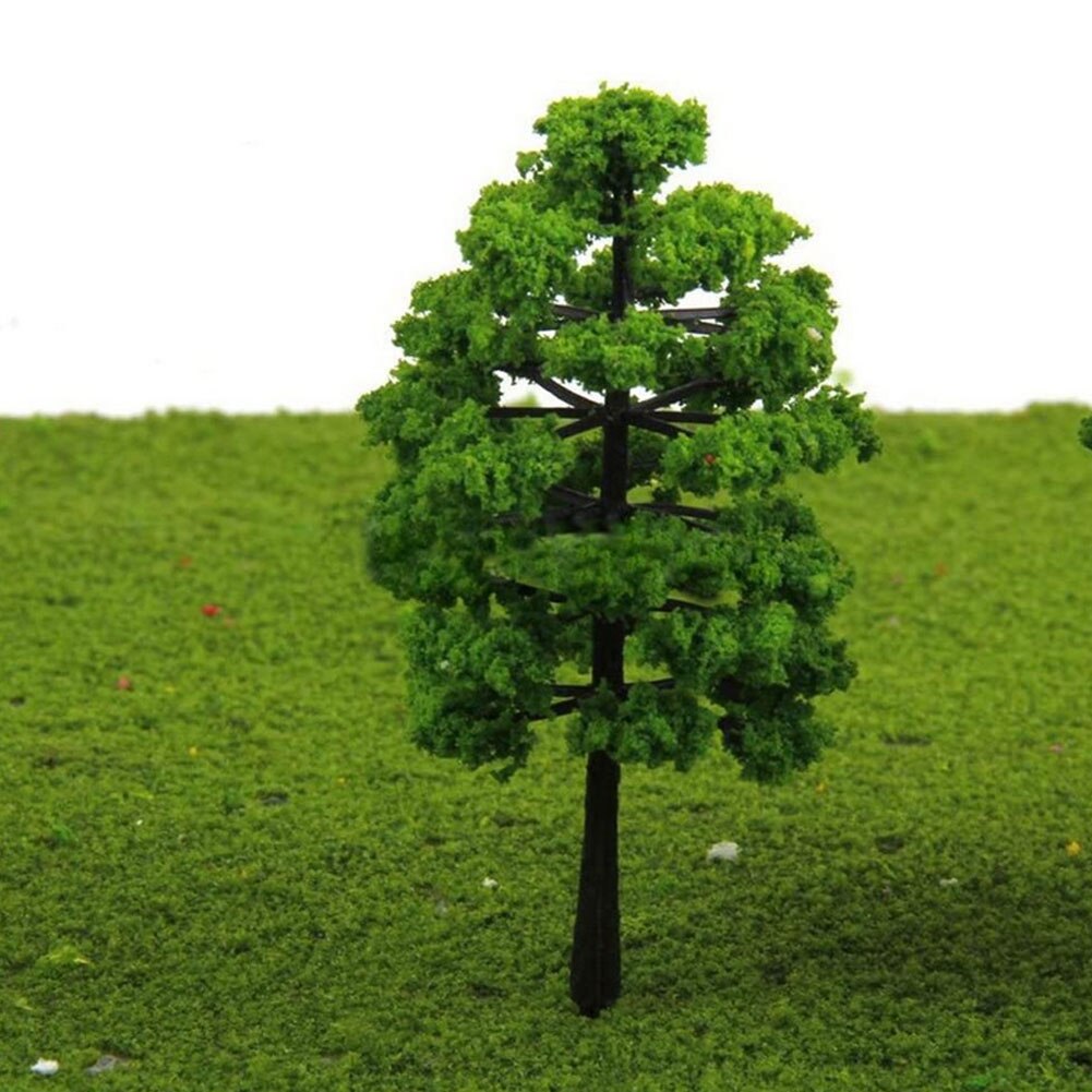 Plastic Miniature Model Trees Railroad Architecture Trees Scenery Chrismas Decoration Crafts For DIY Building Landscape 20PCS