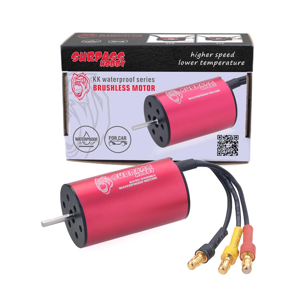 SURPASS HOBBY Waterproof Brushless Motor 2430 2435 2440 2445 Motor for Traxxas HSP 1/16 1/18 RC Lexus Drift Racing Climbing Car