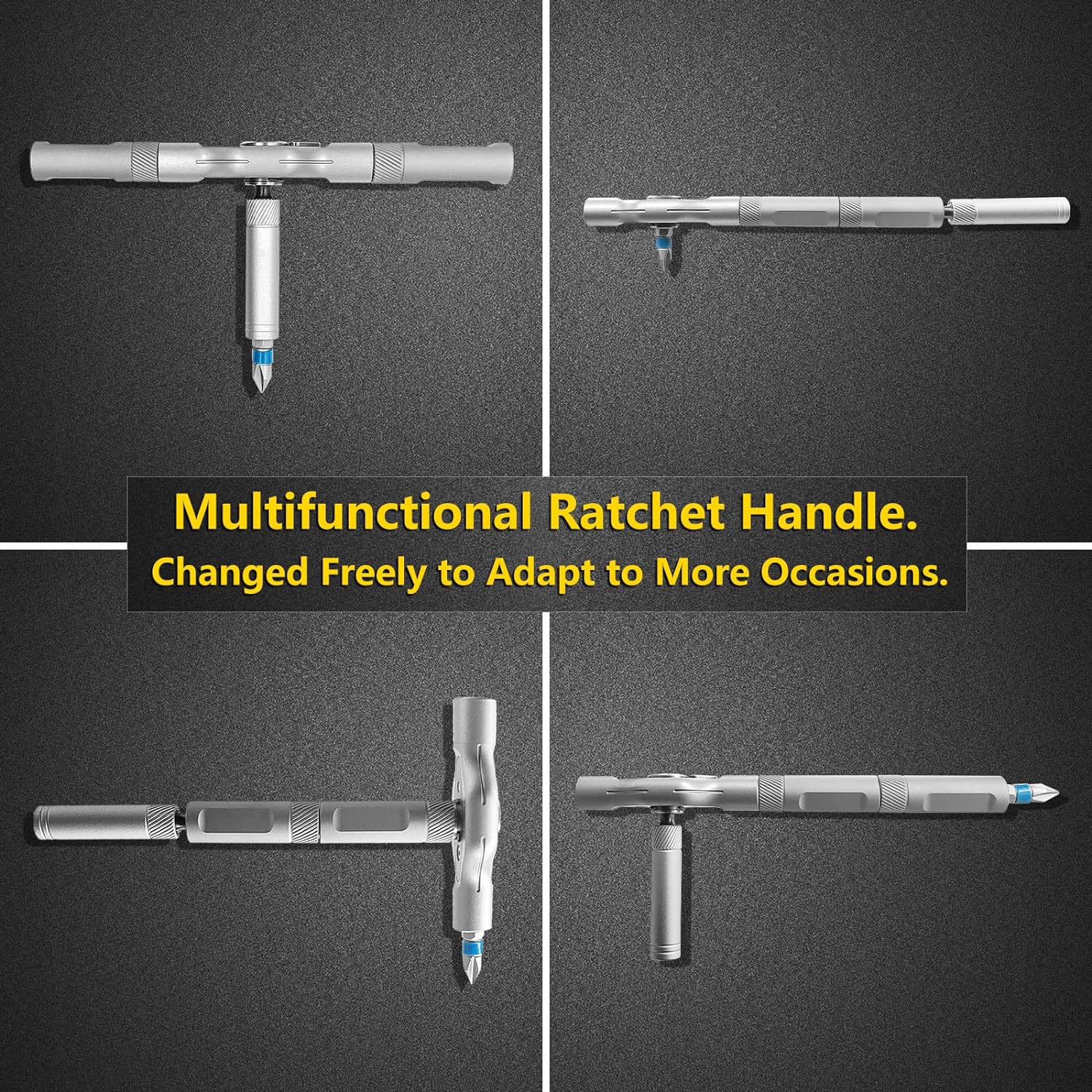 VMAN 24in1 Multifunction Ratchet Screwdriver Set Multi Magnetic Bits Mini Repair Tool Kit Household Tool For PC & Iphone Etc.
