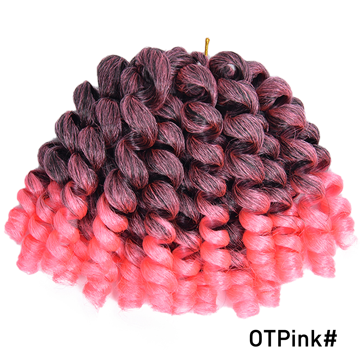 Extensión de cabello sintético degradado para mujeres negras, rizo de varita Jumpy, trenzas de ganchillo, cabello rizado de rebote jamaiquino: T1B / 4 / 30 / 10 pulgadas