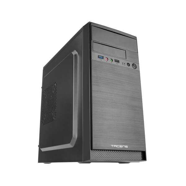 Microatx tacens anima ac4500 usb3.0 usb2.0 ssd completamente nero con alimentatore da 500w apsi500 coppia prevista