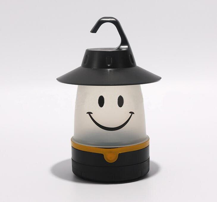 Moving Table Lamp for Party Indoor Outdoor , Smile lantern Smile Face Portable LED Night Light