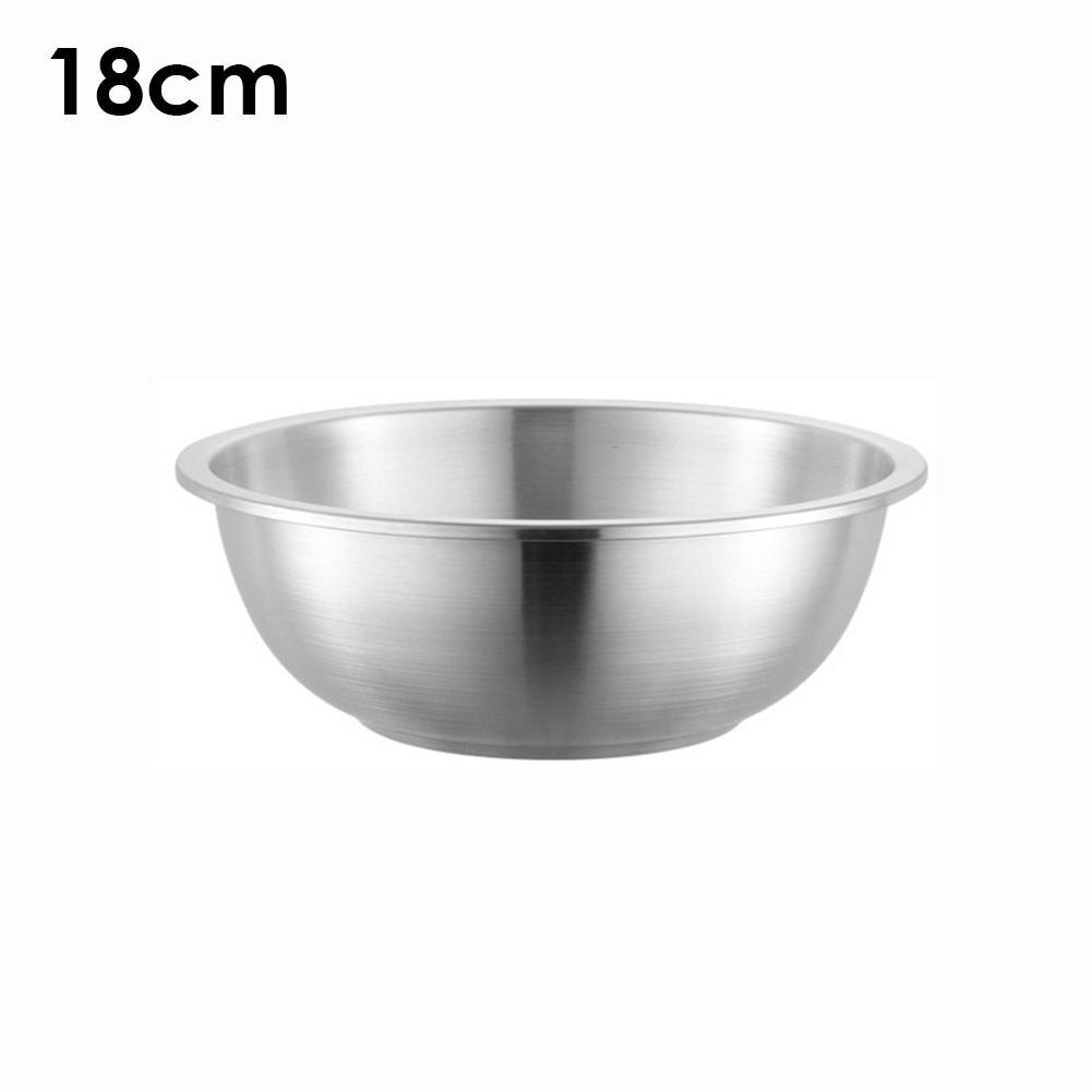 Roestvrij Stalen Pot 304 Dikke Slakom Grote Capaciteit Servies Soepkom Ronde Koreaanse Keuken Soepkom Cooking Supplies: 18cm