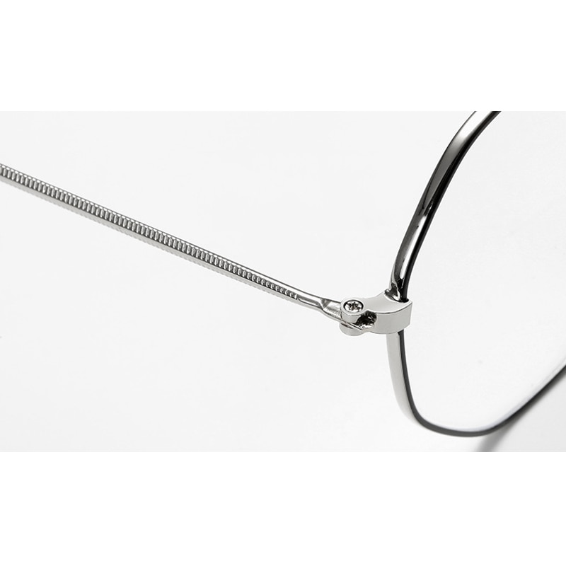 iboode Vintage Metal Irregular Polygon Frame Glasses Women Men Anti Blue Light Eyeglasses Computer Goggle Unisex Eyewear Mirror