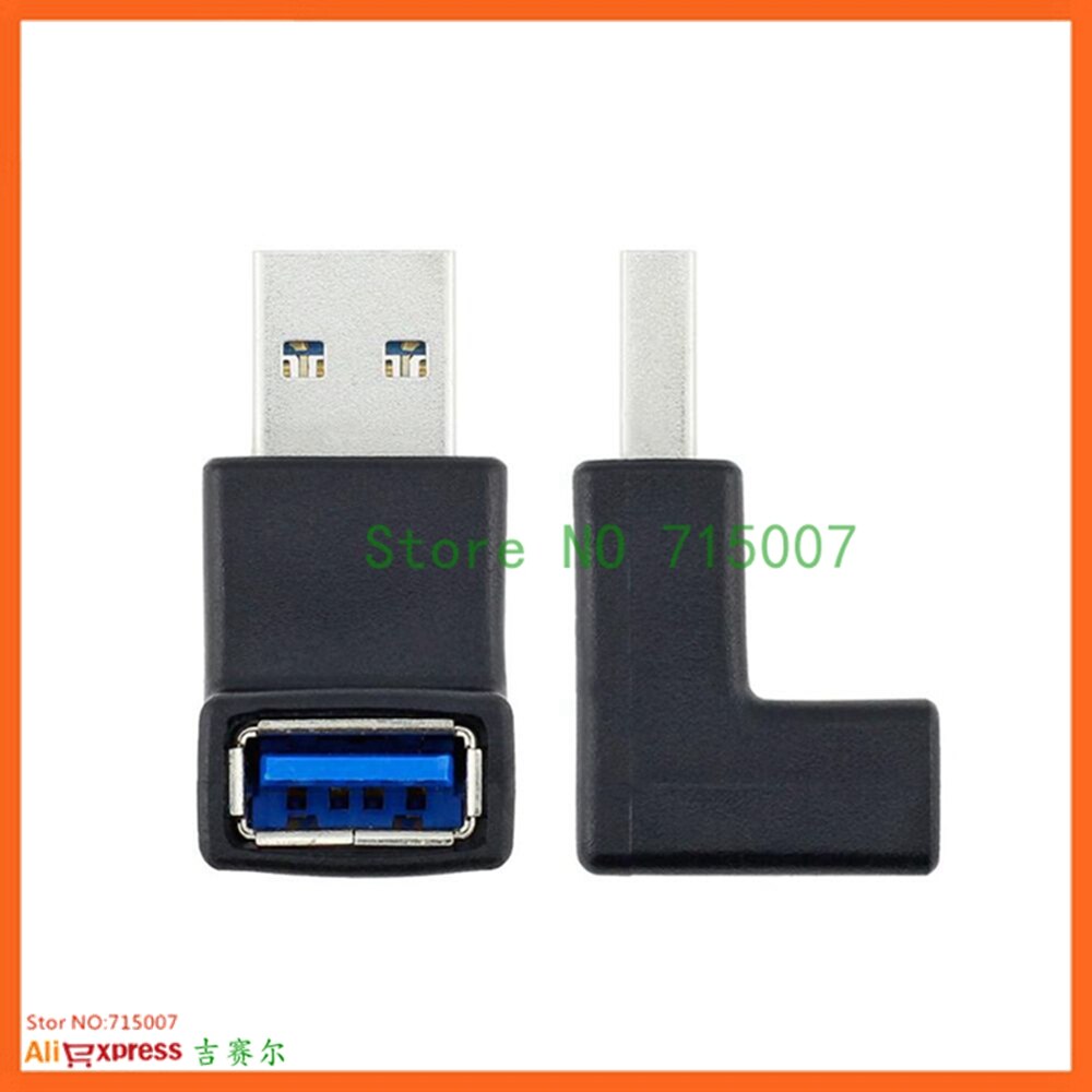 90 graden verticaal links rechts omhoog omlaag schuin usb 3.0 mannelijk naar een vrouwelijk m/v adapter connector converter
