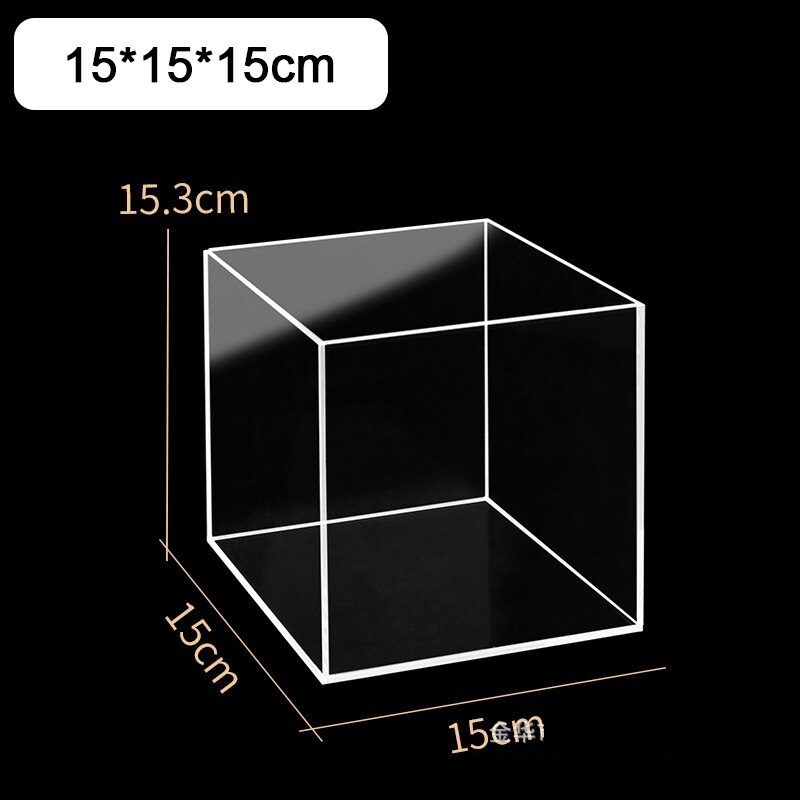 High Transparent Acrylic Desktop Separated Fish Tank for Betta Small Fish Open Aquarium Water Plant Tank Tortoise Tank: F