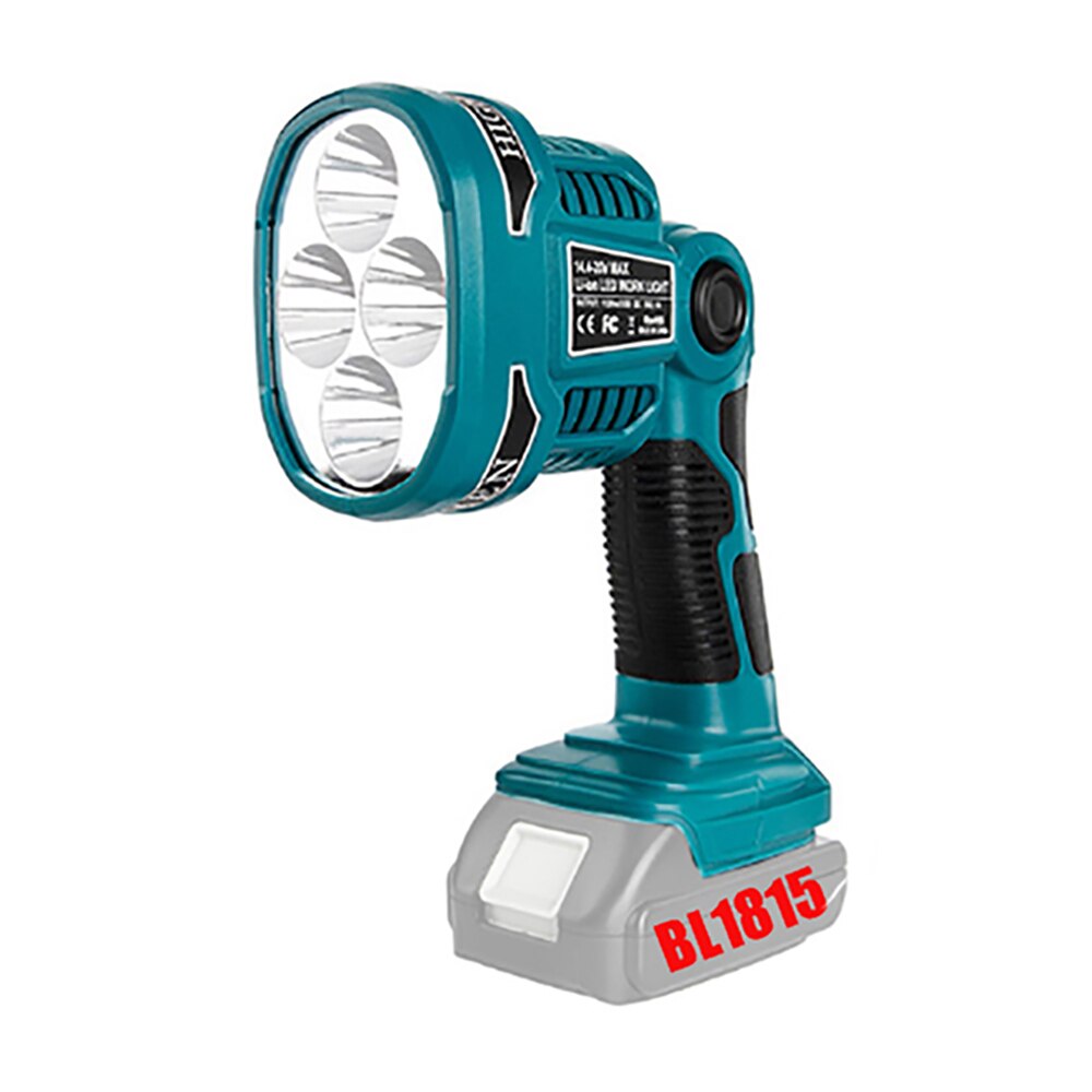 Kannettava kohdevalo led -varoitusvalo työvalo taskulamppu taskulamppu taskulamppu makita 14.4v 18v bl1830 bl1430 li- -akulle: Pistooli 12w