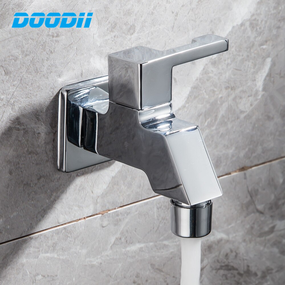 Tap Outdoor Garden Pond Wall Mounted Washing Machine Bibcock Zinc Water Wall outside Decorative Single Cold Faucet Torneiras