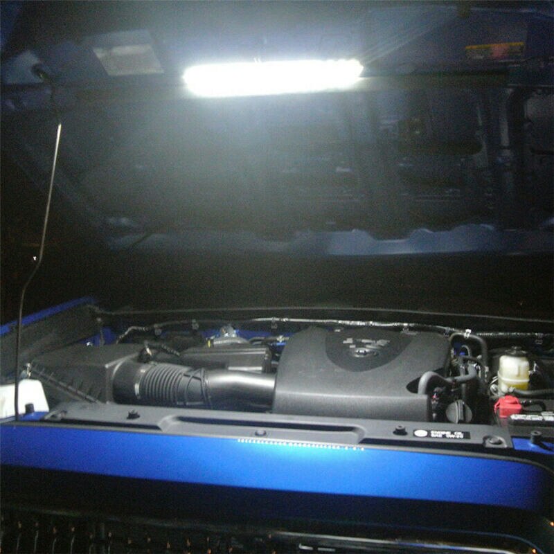 White LED Light Under Hood Fits Any Vehicle Useful Durable