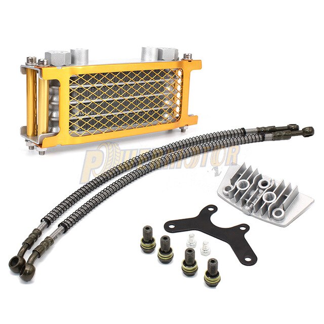 Chinese Made Horizontal Engine Dirt Pit 50cc 70cc 90cc 110cc 125cc 140cc Monkey Bike ATV Motorcycle Oil Cooling Cooler Radiator: Gold-50cc-110cc