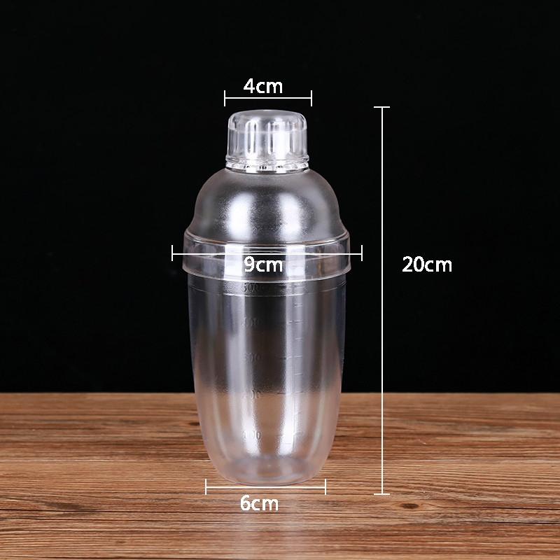 7 Stks/set 530 Ml Xueke Pot Transparante Cocktail Shaker Set Cocktail Cup Melk Thee Schudden Cup Drank Roer Bar Tool ZP8061439