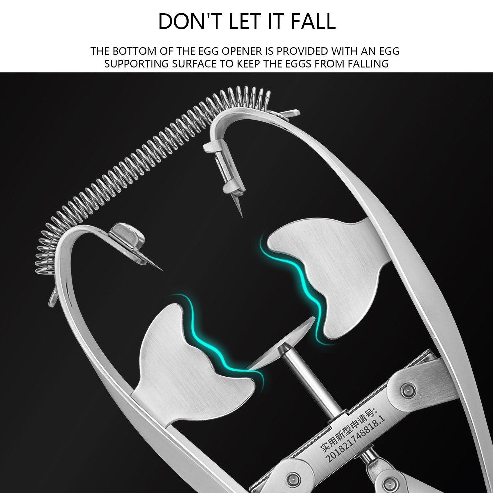 40 # Roestvrij Staal Ei Opener Eieren Shell Cutter Eieren Schaar Separator Keukengerei Eieren Gereedschappen Voor Keuken Gemak