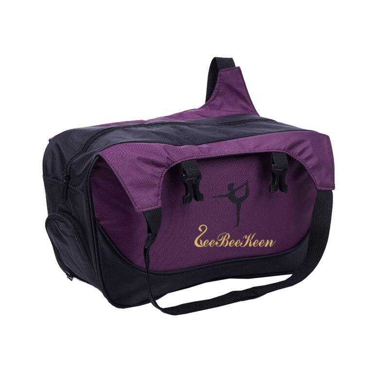 Bolsas de Ballet para adultos, bolsa deportiva para gimnasio, Yoga, baile, bolso para chicas, bolso cruzado de gran capacidad, bolso de baile de Ballet para mujeres: Púrpura