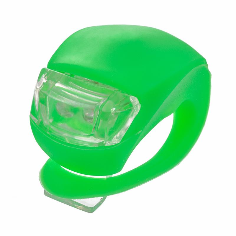 Kikker Licht Silicone Voor Achter Firm Veiligheidswaarschuwing 3 Mode Fietslicht Helm Flash Wiel Fiets Licht Fietsen Accessoires: Green  Light