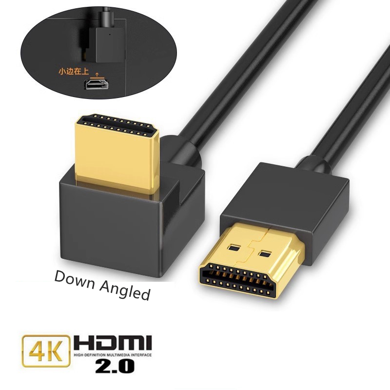 DisplayPort DP 1.4 Kabel 90 Grad abgewinkeltes HDMI 2,0 V 8K 60 Hz 4K 144 Hz HDR Hochgeschwindigkeits-32,4 Gbit/s Anzeige Hafen Stecker auf Stecker Kabel: Blau / 150 m