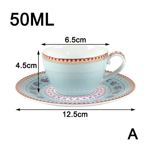 Taza de café de estilo real Golden Top Grade Bone China juego de tazas de té europeo y platillo té de la tarde buen BB95: Default Title