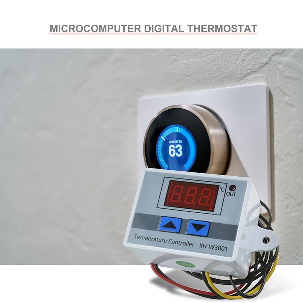 Snabb xh -w3001 digital termostat temperaturomkopplare mikrodatorn temperaturkontroll temperaturkontrollbrytare