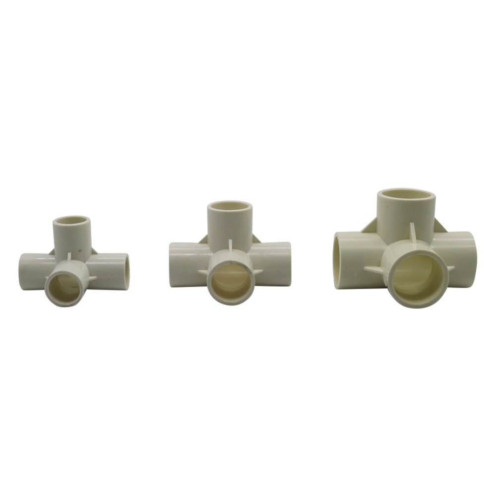 4-Way Joint 20mm 25mm 32mm Agriculture Garden Irrigation Watering Tube Adapter Pipe Fittings PVC Connectors 20 Pcs