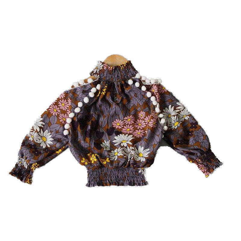 Para chicas blusa de manga larga flor Tops estampados camisas Bebé Ropa de niños para niñas 2 4 5 5 5 6 6 7 8 9 años Tops blusas